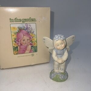 Dept 56 2001 Forget Me Not Fairy In The Garden 4" Tall